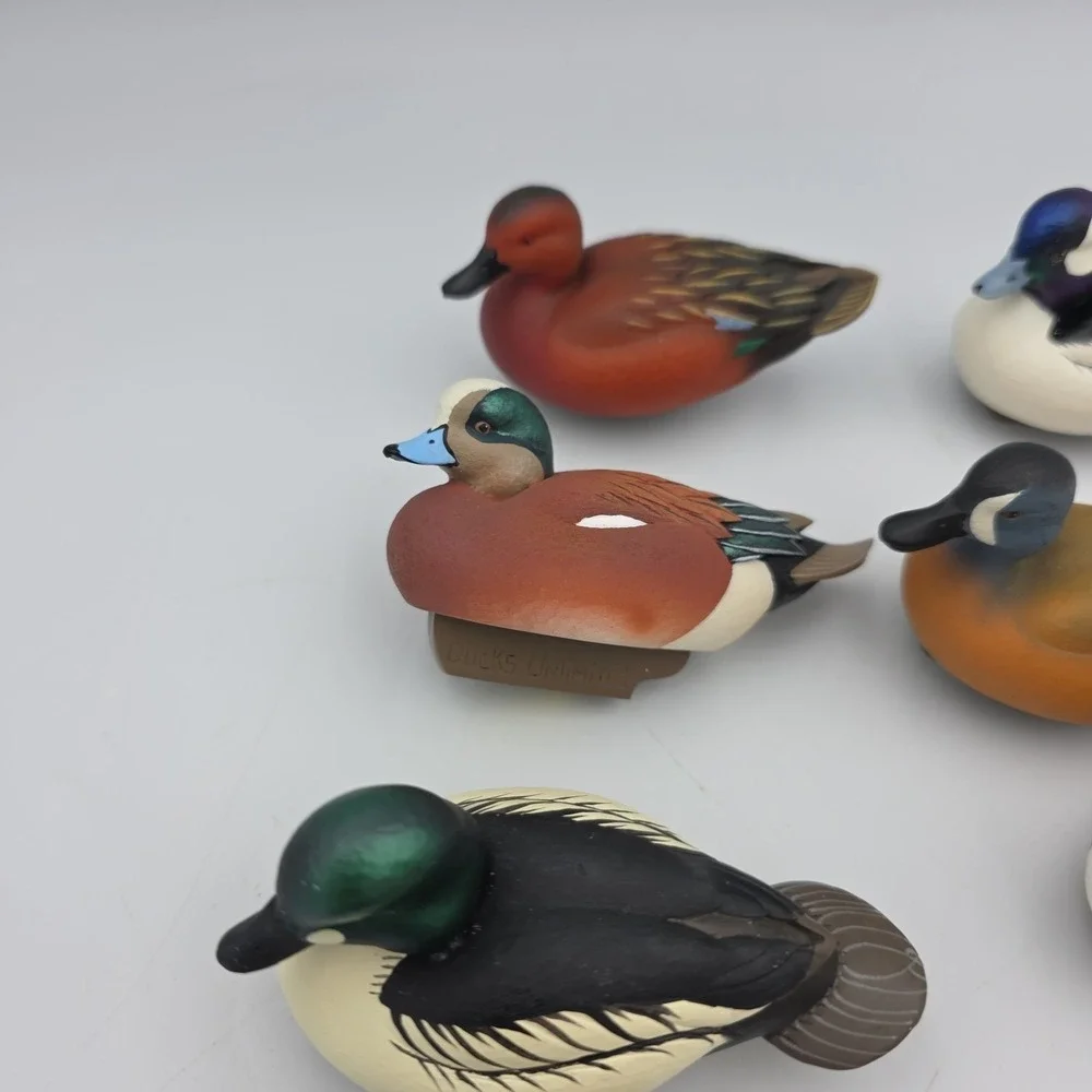 Jett Brunet Miniature Decoy Ducks Unlimited Decoys Lot Of 8  2006-2011, 013,015